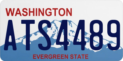 WA license plate ATS4489