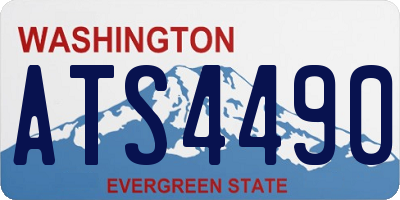 WA license plate ATS4490