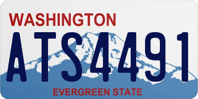 WA license plate ATS4491