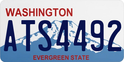 WA license plate ATS4492