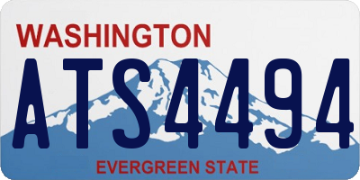 WA license plate ATS4494