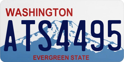 WA license plate ATS4495