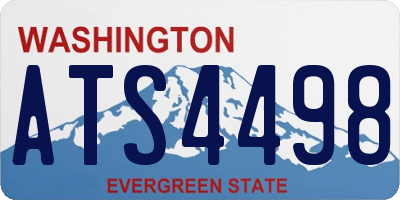 WA license plate ATS4498