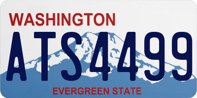 WA license plate ATS4499
