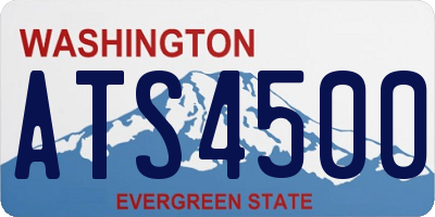 WA license plate ATS4500