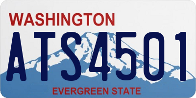 WA license plate ATS4501