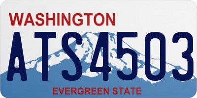 WA license plate ATS4503