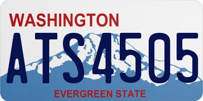 WA license plate ATS4505