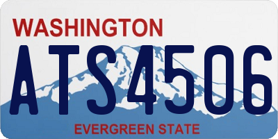 WA license plate ATS4506