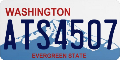 WA license plate ATS4507