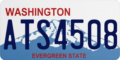 WA license plate ATS4508