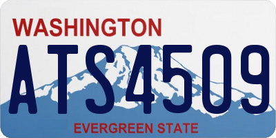WA license plate ATS4509