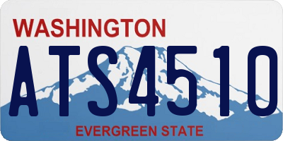 WA license plate ATS4510