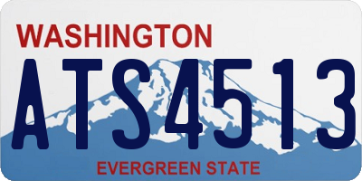 WA license plate ATS4513