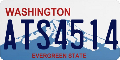 WA license plate ATS4514