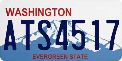 WA license plate ATS4517