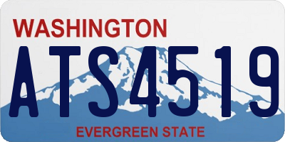 WA license plate ATS4519