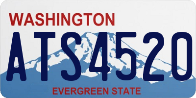 WA license plate ATS4520