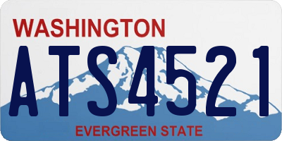 WA license plate ATS4521