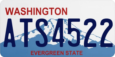 WA license plate ATS4522