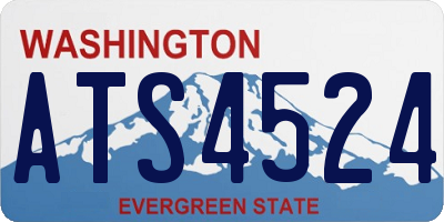 WA license plate ATS4524