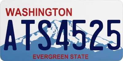 WA license plate ATS4525