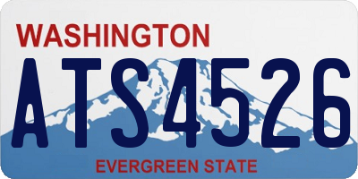 WA license plate ATS4526