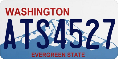 WA license plate ATS4527