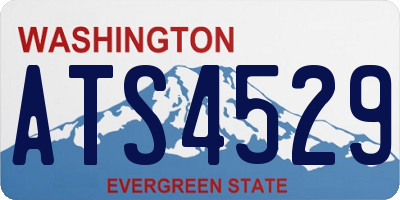 WA license plate ATS4529