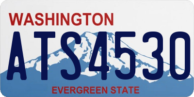 WA license plate ATS4530