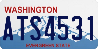 WA license plate ATS4531