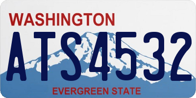 WA license plate ATS4532