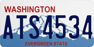WA license plate ATS4534