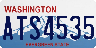 WA license plate ATS4535