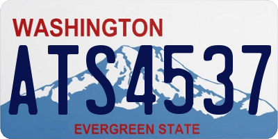 WA license plate ATS4537