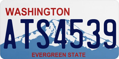WA license plate ATS4539