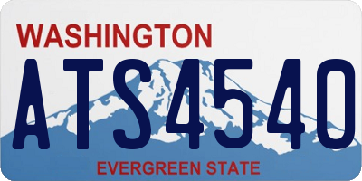 WA license plate ATS4540