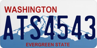 WA license plate ATS4543