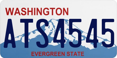 WA license plate ATS4545