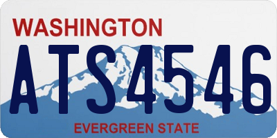 WA license plate ATS4546