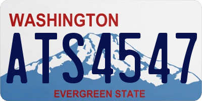 WA license plate ATS4547