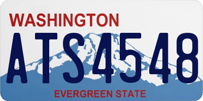 WA license plate ATS4548
