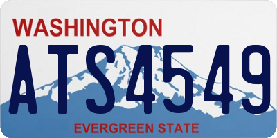 WA license plate ATS4549