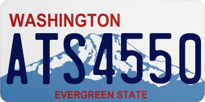 WA license plate ATS4550