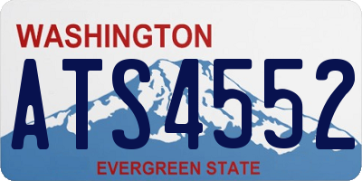 WA license plate ATS4552