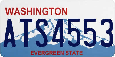 WA license plate ATS4553
