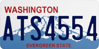 WA license plate ATS4554