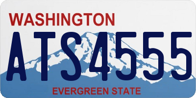 WA license plate ATS4555