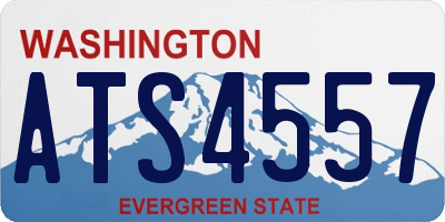 WA license plate ATS4557