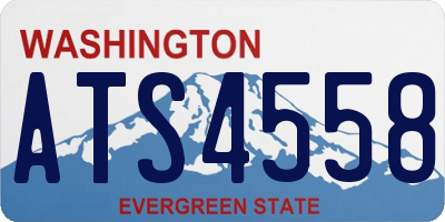 WA license plate ATS4558